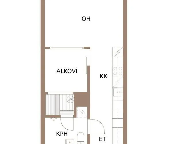 Aurinkoranta D7 Saunallinen Kaksio *